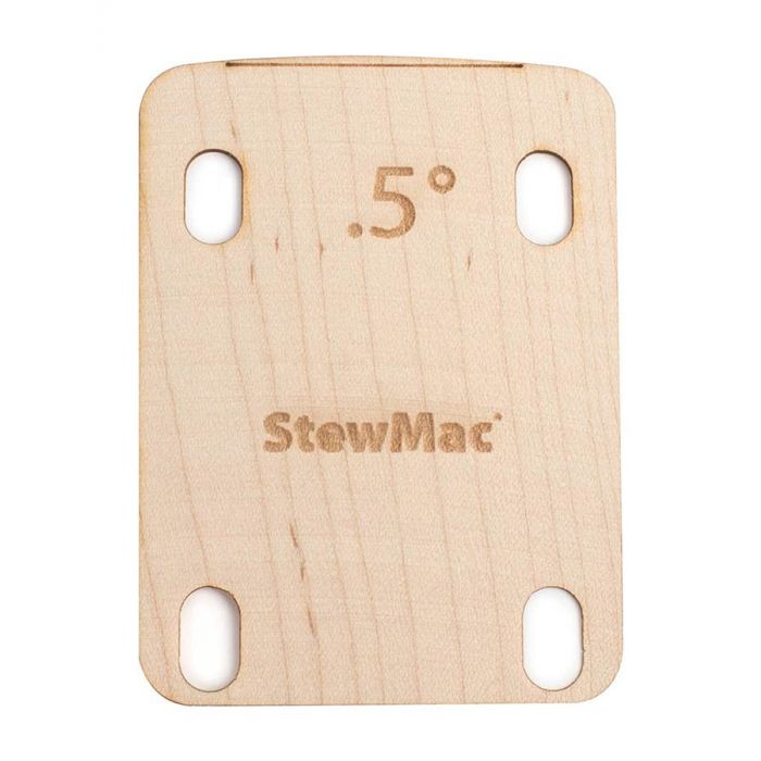 StewMac neck shim 0.50 degree shaped for electric bolt-on neck guitar