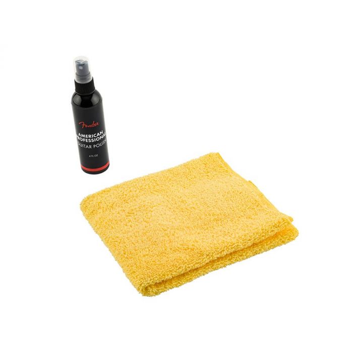 Fender 4oz polish and shop cloth