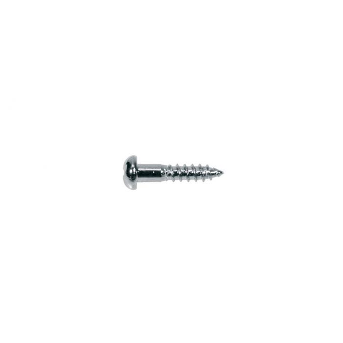 Screw, chrome, 2,1x10mm, 12pcs, dome head
