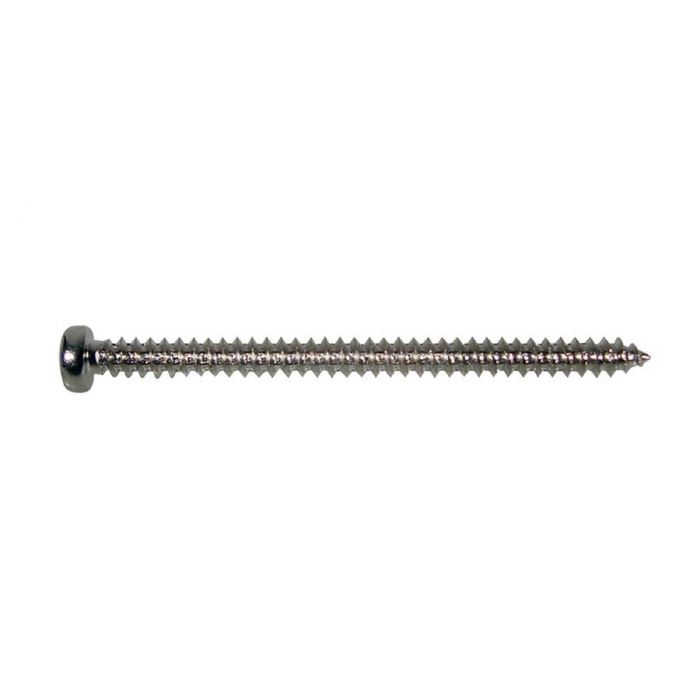 Pickup screw, nickel, 2,6x35mm, 12pcs, dome head, tapping