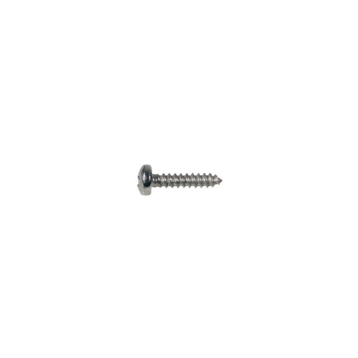 Screw, nickel, 2,2x6,5mm, 12pcs, dome head, tapping, for trussrod cover and tuners short