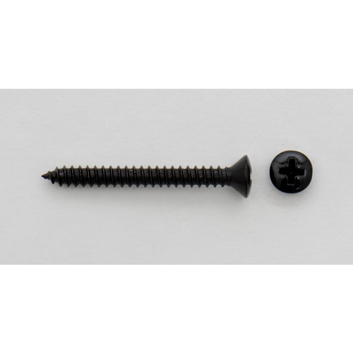 Neck Plate schroeven kort Black set 4st