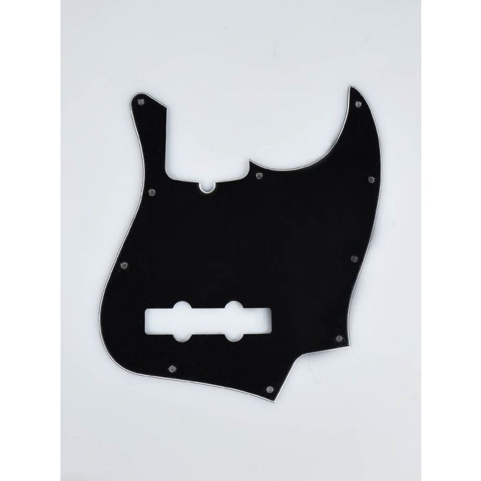 Fender Genuine Replacement Part pickguard Standard Jazz Bass 10 screw holes 3- ply with truss rod notch black 