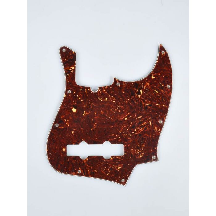 Fender Genuine Replacement Part pickguard Standard Jazz Bass 10 screw holes 3- ply with truss rod notch tortoise shell 