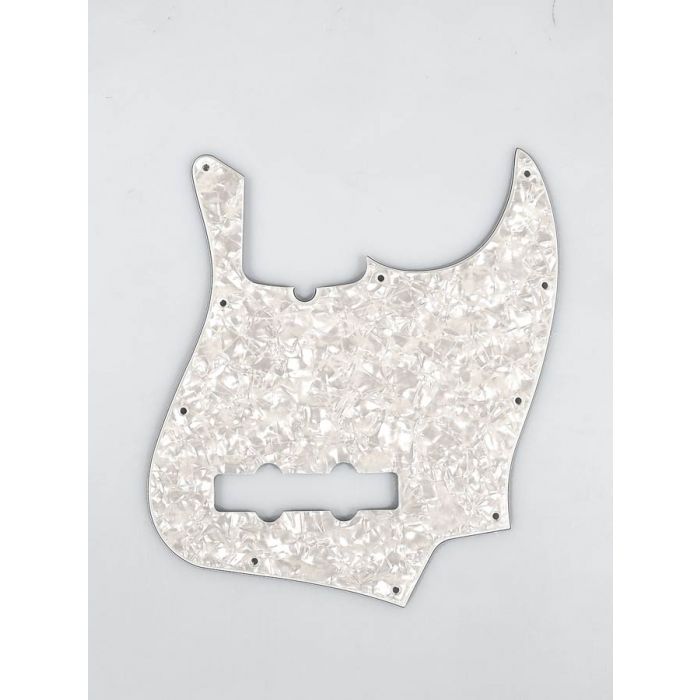 Fender Genuine Replacement Part pickguard Standard Jazz Bass 10 screw holes 4-ply white pearl 
