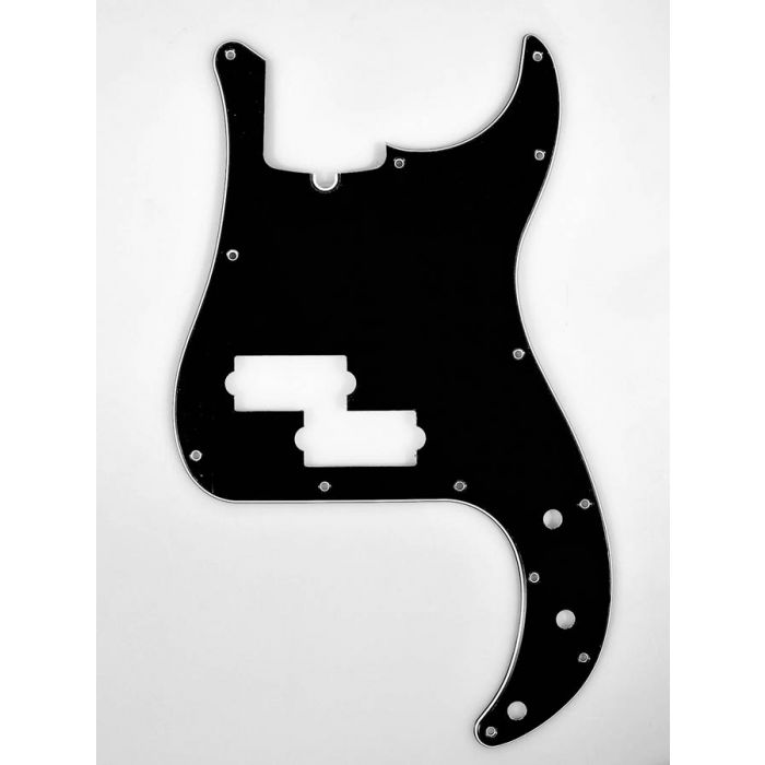 Fender Genuine Replacement Part pickguard Standard Precision Bass 13 screw holes 3-ply with truss rod notch black 