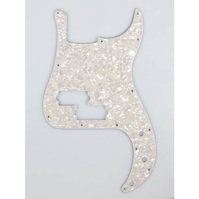 Fender Genuine Replacement Part pickguard Standard Precision Bass 13 screw holes 4-ply white moto 