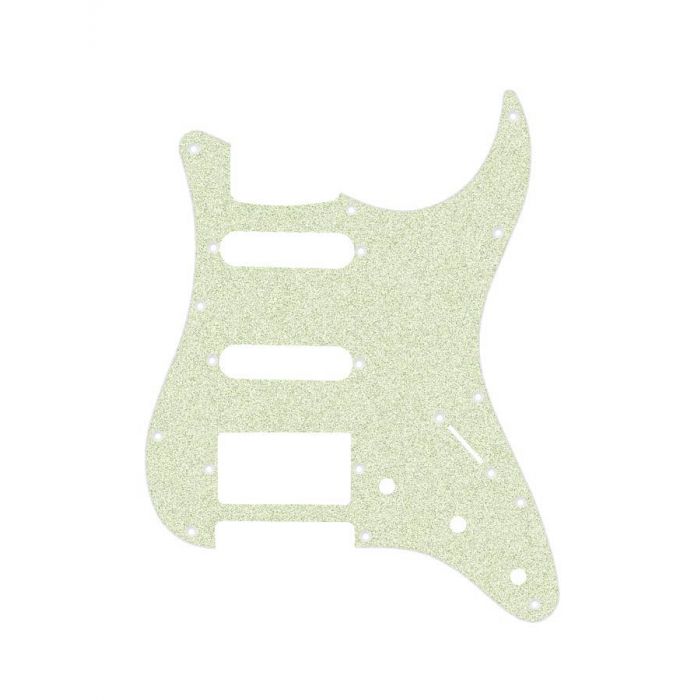 Pickguard Strat, 3 ply, sparkling champagne, SSH