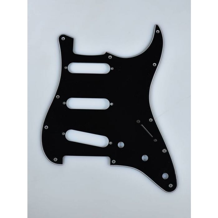 Fender Genuine Replacement Part pickguard Strat SSS 11 screw holes 3-ply black 