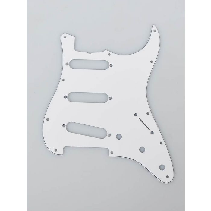 Fender Genuine Replacement Part pickguard '62 Vintage Strat SSS 11 screw holes 3-ply white 