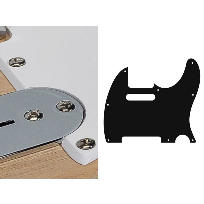 Pickguard Tele, 1 ply, white, standard