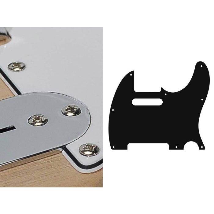 Pickguard Tele, 3 ply, white, standard