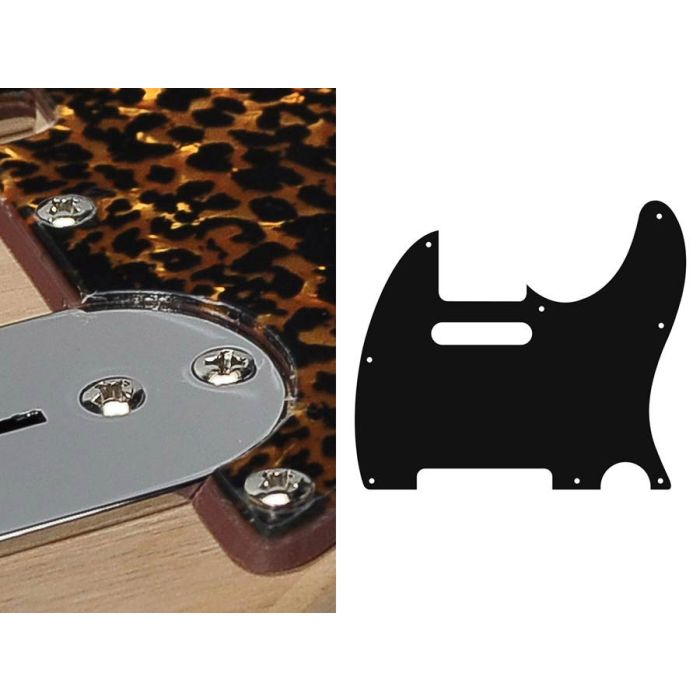 Pickguard Tele, 2 ply, tiger brown pearl, standard