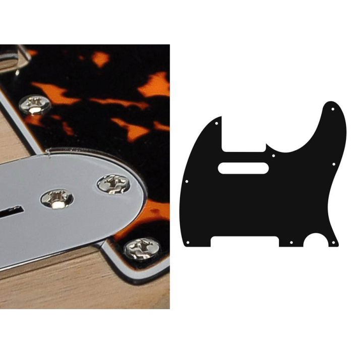 Pickguard Tele, 3 ply, wildcat orange, standard