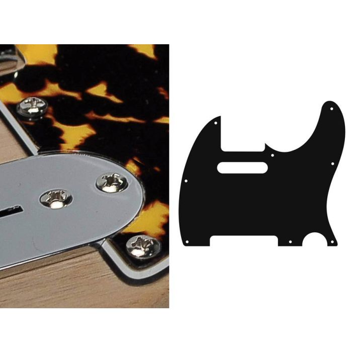 Pickguard Tele, 3 ply, wildcat yellow, standard