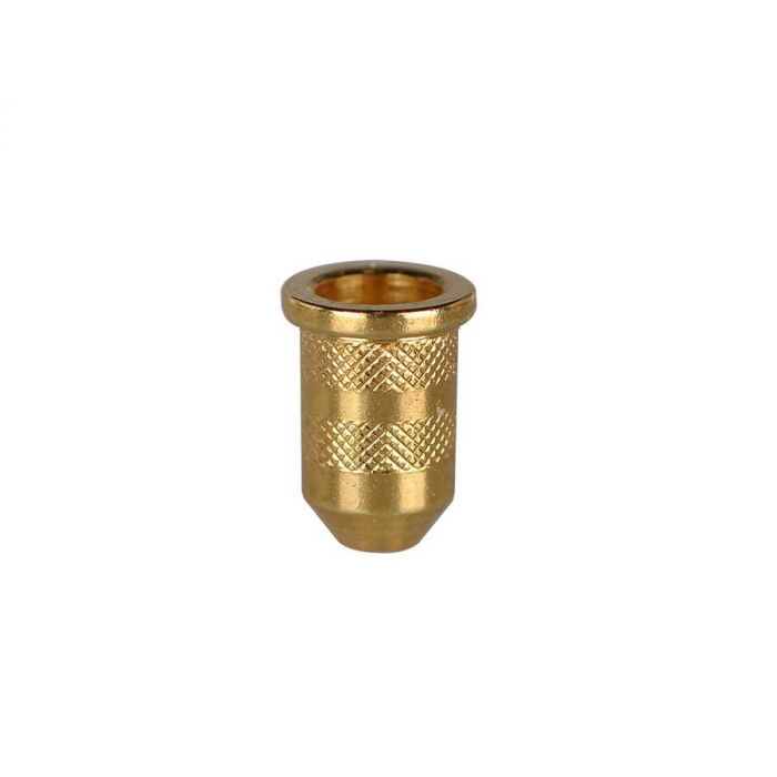 Snaarbus, goud, Tele, 6,5mm diameter x 11mm, 6-pack