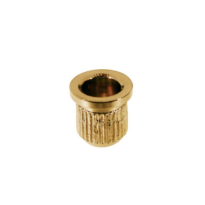 Snaarbus, goud, Tele, 8,2mm diameter x 9,5mm, 6-pack