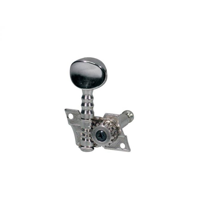 Stemmechanieken voor gitaar, metalen as, 6x links, metalen knoppen