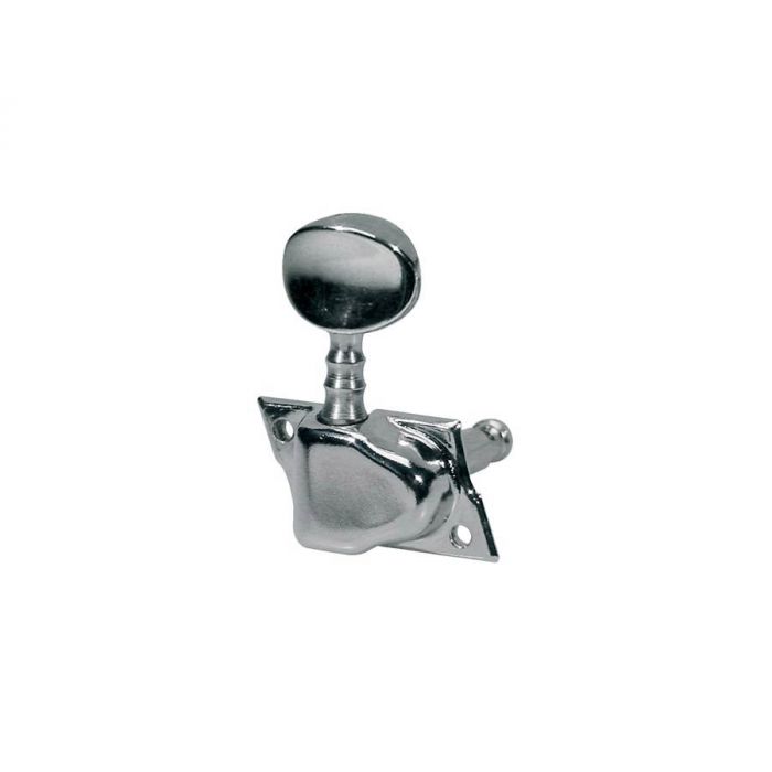 Stemmechanieken voor gitaar, metalen as, 6x links, metalen knoppen, met kap