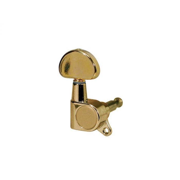 Stemmechanieken voor gitaar, die cast, 3x links+3x rechts, goud, deluxe knoppen