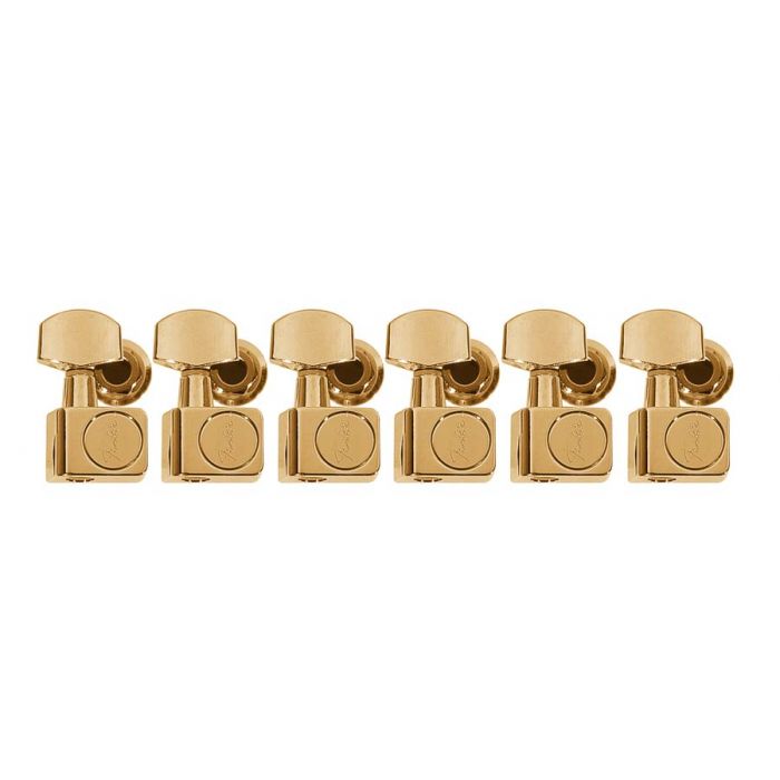 Fender Genuine Replacement Part machine heads American Standard 2 guide pins gold set of 6 