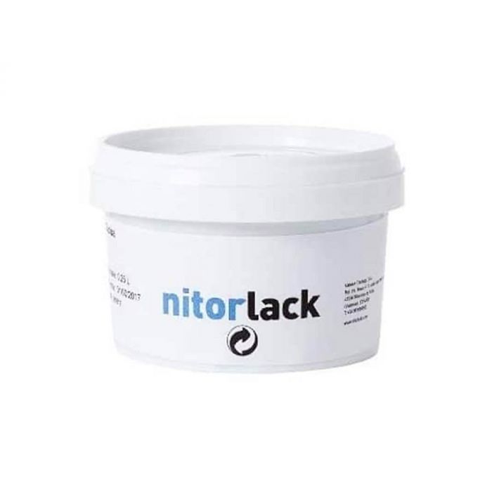 NitorLACK waterbased black grain filler - 250ml cup