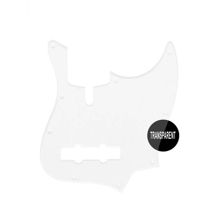 Boston pickguard, Sire Marcus Miller V-series 5-string, 1 ply. transparent