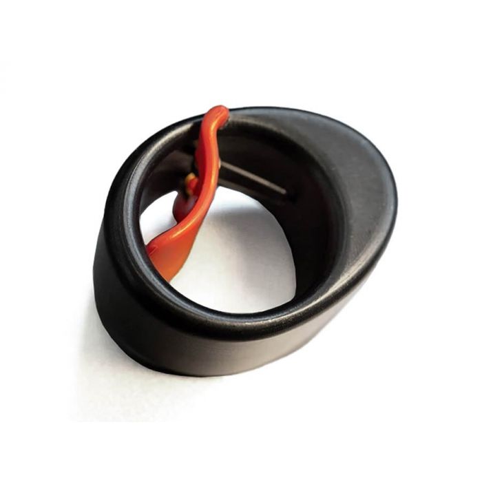 Black Mountain slide ring, 50gr steel with spring loaded grip clip EXTRA LARGE 24mm
