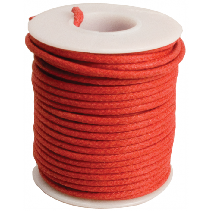 Vintage Cloth Wire 20AWG stranded red 