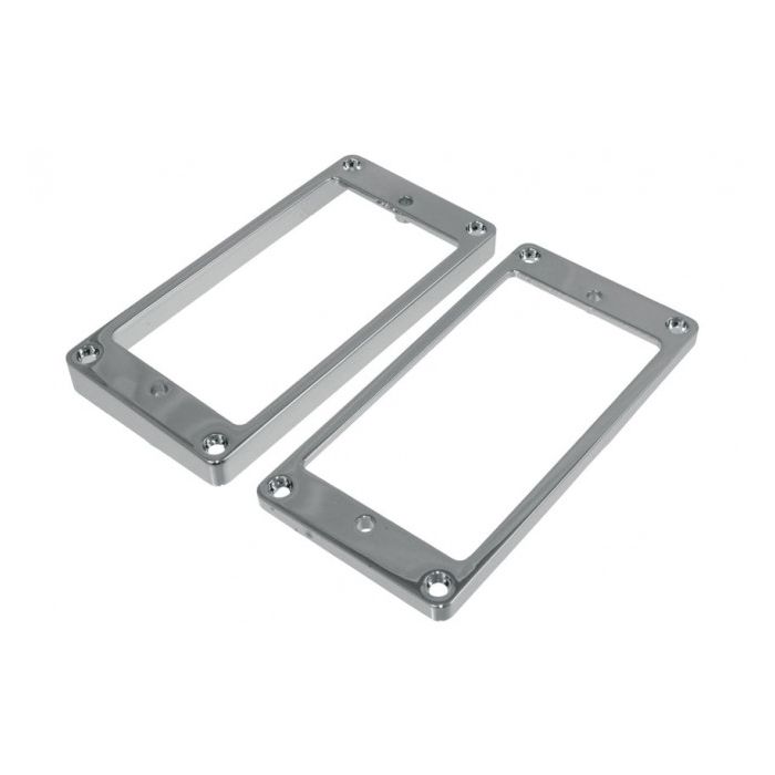 PC-0438-010 pickup rings, curved profile, humbucking, chrome, 2pcs