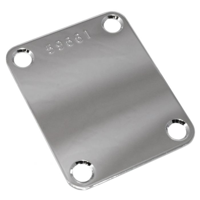 Allparts AP 0601-010 Neck Plate with S. Nr. chrome
