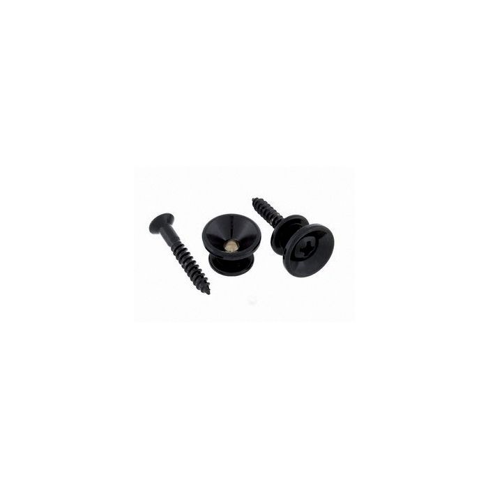 Allparts AP 0670-B03 Bulk Strap Knob Black 30