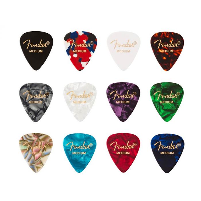 Fender Celluloid Medley Picks 12 pieces