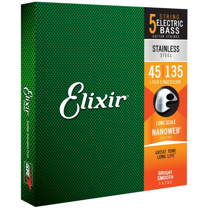 Elixir 14782 St.Steel Bass L/M 5 045/135