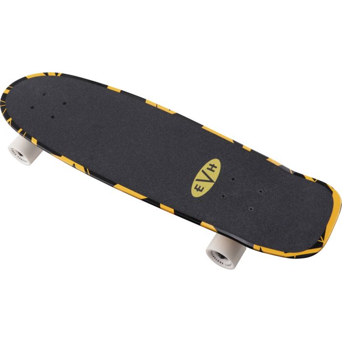 EVH® Skateboard black/yellow stripes 