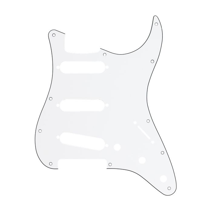 Fender® Am.Std. Strat® Pickguard white