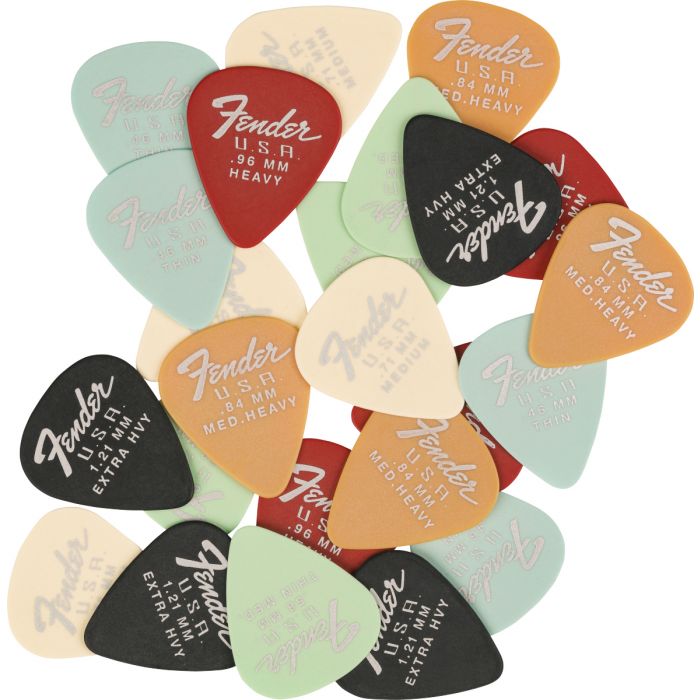 Fender® Dura-Tone 351 Picks (24 Mix) 