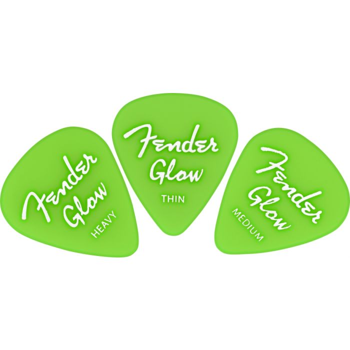 FenderĀ® Glow in the dark 351 Picks (12)