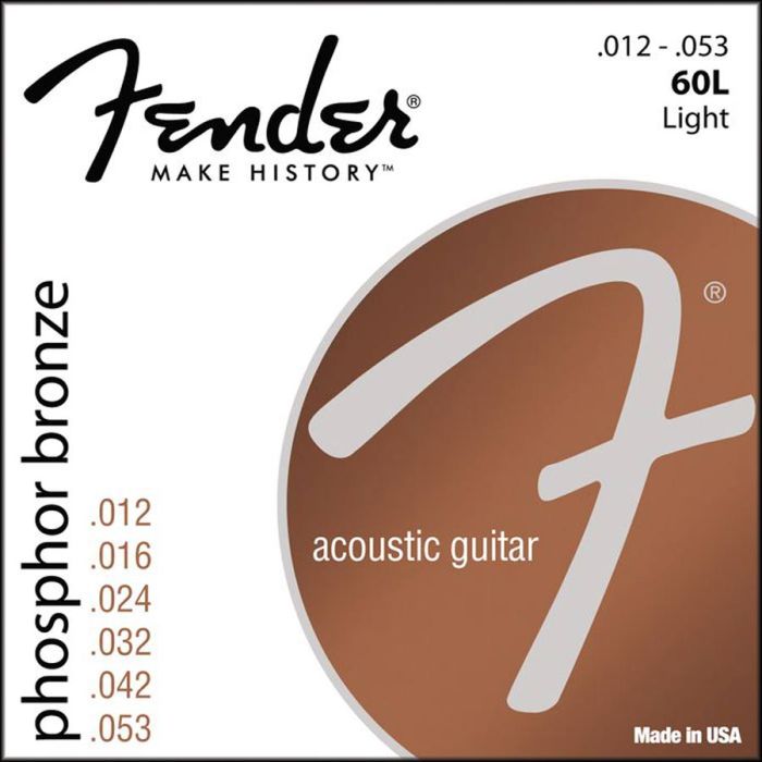 Fender Phosphor Bronze string set acoustic ph.bronze roundwound light 012-016-024-032-042-052 