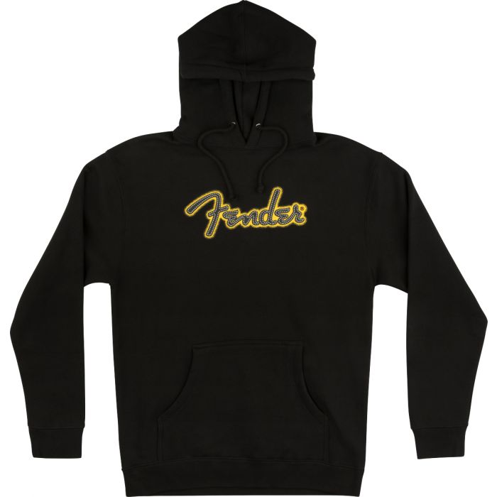 Fender® Yellow Stitch Logo Hoodie bk XL 