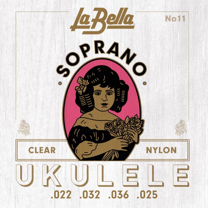 La Bella 11 Soprano Ukulele/clear Nylon
