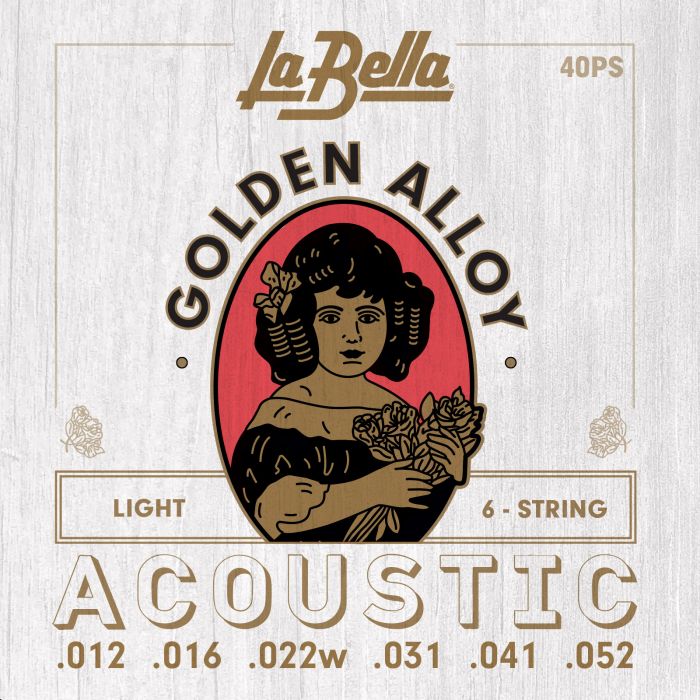 La Bella 40PS Golden Alloy012/052
