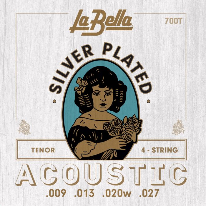 La Bella 700T Acoustic Tenor Guitar silv