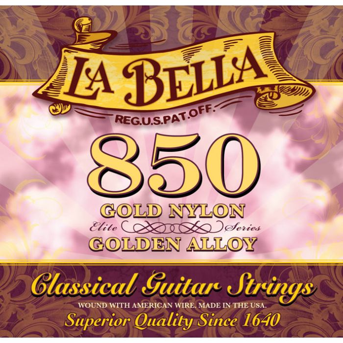 La Bella 850 Concert Classic Golden Alloy