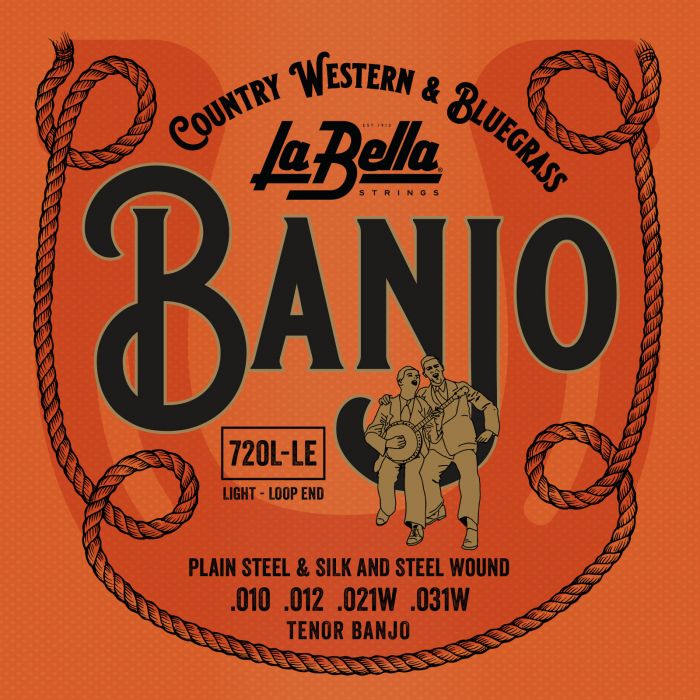 La Bella Banjo Silver plated Loop End 010-031