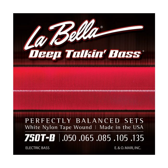 La Bella Bass 750TB White Nylon 050/135 