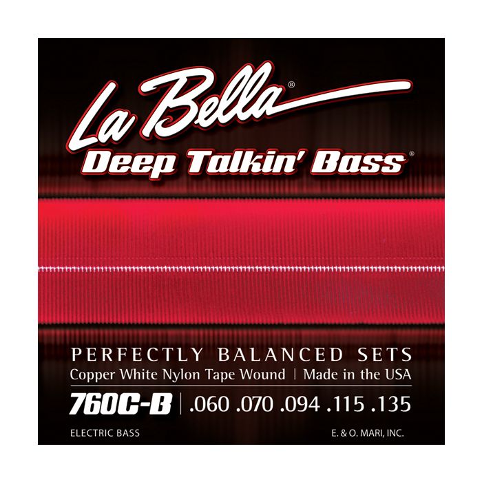 La Bella Bass 760CB White Nylon 060/135