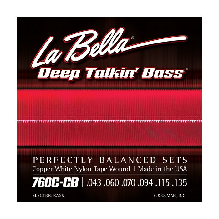 La Bella Bass 760CCB White Nylon 043/135