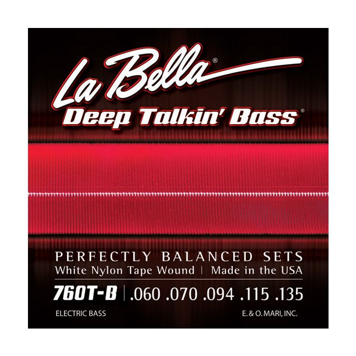 La Bella Bass 760TB White Nylon 060/135