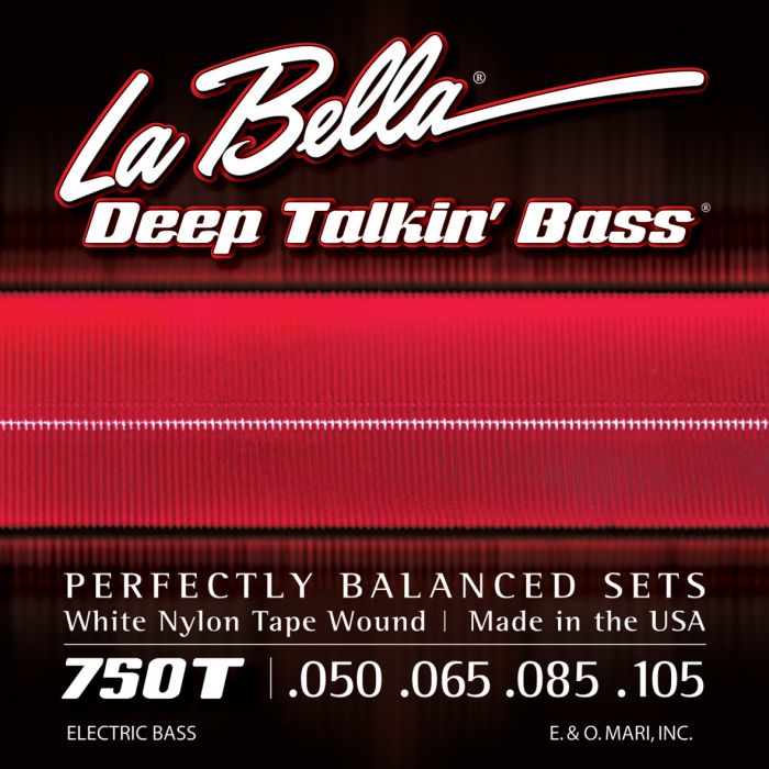 La Bella Bass White Nylon 050/105